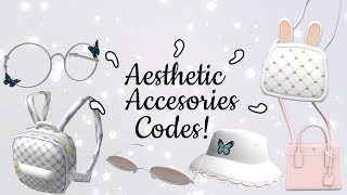 50 CUTE amp AESTHETIC ACCESSORY CODES FOR BLOXBURG PT 1 [upl. by Socram835]