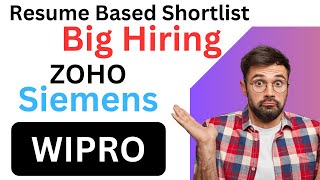 Big Hiring Update  PWC WIPRO siemens ZOHO  dataTpoint [upl. by Einaffyt29]