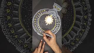 Diwali Mandala  Diwali diya  yt shorts  youtube shorts  beautiful mandala art trending shorts [upl. by Nolrev]