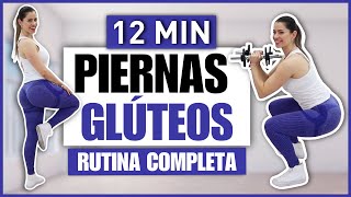 PIERNAS TONIFICADAS Y GLÚTEOS GRANDES  RUTINA DE EJERCICIOS EN CASA CON PESAS  NatyGlossGym [upl. by Akins614]