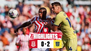 Potters perfect home record ended by PNE  Stoke City 02 Preston North End  Highlights [upl. by Halbeib]