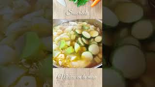 Caldo de pollo con verduras y arroz [upl. by Susannah]