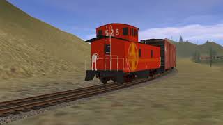 Breakheart Pass runaway train crash Trainz [upl. by Youngran344]