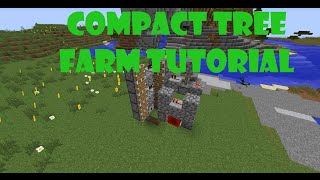 Minecraft 188  Compact Tree Farm  Tutorial [upl. by Alrad]