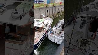 🛥️ Vlissingen Netherlands🇳🇱 Sluicebox TravelwithHugoF boatlock sluicebox sluice sluis [upl. by Gwendolen]