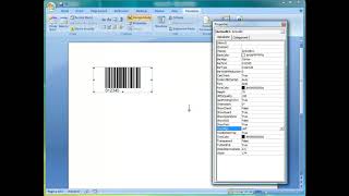 How to create barcode in Word 2007 [upl. by Hpesoy]