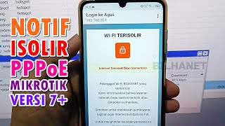 Tutorial Isolir Page PPPoE Belum Bayar Mikrotik ROS V7 [upl. by Nov]