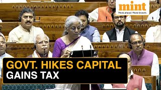 Budget 2024 Capital Gains Tax Revised  Shortterm Longterm Capital Gains Tax Hiked [upl. by Tocci154]