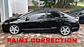 SAVING MY 8TH GEN CIVIC SI Paint Correction [upl. by Nerreg]