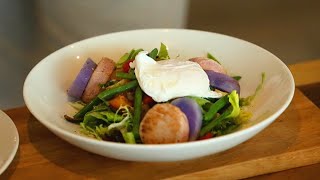 Quick and Easy salads  Poached egg tuna Nicoise salad [upl. by Eiramana]