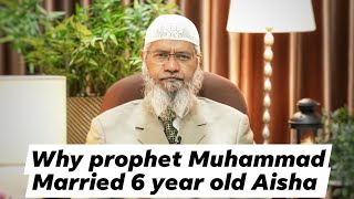 Why prophet muhammad married with 6 year old Aisha  Zakir naik [upl. by Nylkcaj41]