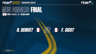 Denivet vs Sicot  Final  ITSF WS Bonzini 2024 Men Singles [upl. by Roscoe313]