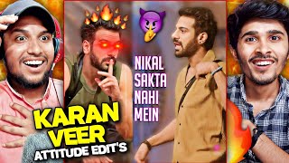 Karan Veer Mehra Attitude Trending Edits Reaction 😈🔥 karanveermehra V2funreacts20 [upl. by Silbahc]