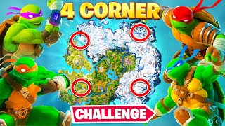 The NINJA TURTLES 4 CORNER Challenge [upl. by Ocir3]