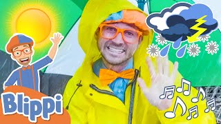 BLIPPI Weather Song  Educational Songs For Kids [upl. by Michail]