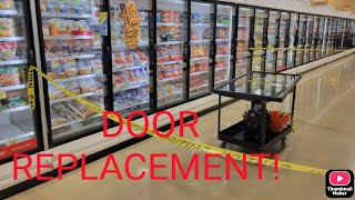 Supermarket Refrigeration  How to ReplaceTension A Hussmann RL5 Door [upl. by Lenny83]