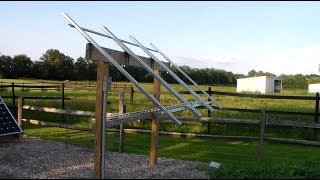 DIY Solar  Episode 12  Adjustable Ground Mount Solar Rack [upl. by Eednim]