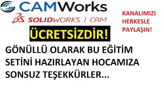 SOLIDWORKS CAM EĞİTİM SETİNE GİRİŞ [upl. by Ahsiniuq922]