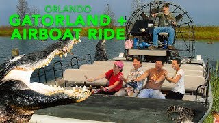 Gatorland and Airboat Ride Orlando Florida [upl. by Aicenert699]