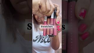 Lakme forever matte liquid lip color swatches lipstickjunkie swatches budgetfriendlymakeup [upl. by Haelam]