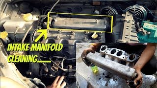 Tata indica Intake manifold cleaning [upl. by Imac682]