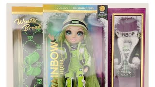 Unboxing Rainbow High Winter Break Jade Hunter ❄️💚 [upl. by Gurias]