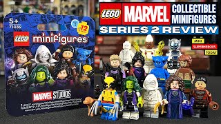 REVIEW LEGO Marvel CMF Series 2  All 12 Figures RANKED [upl. by Eihtak]