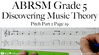 ABRSM Discovering Music Theory Grade 5 Pitch Part 2 Page 19 with Sharon Bill [upl. by Kcirederf]