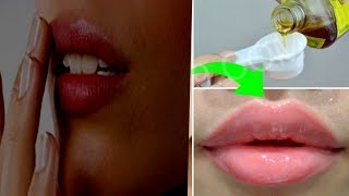 Comment avoir de belles lèvres Hydratées roses naturellement tres vite 3 Astuces top😍 [upl. by Ydner]