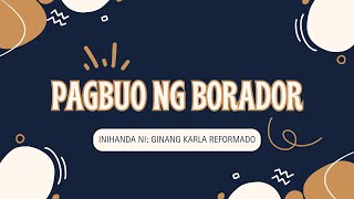 Pagbuo ng Borador ng Comic Book Brochure  FILIPINO 7 MATATAG [upl. by Airotahs128]