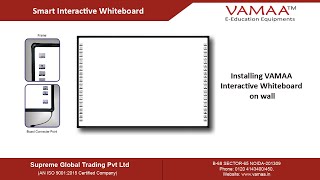 Installing VAMAA Interactive Whiteboard on wall [upl. by Natalie]