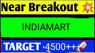 indiamart share latest news today indiamart share analysis indiamart share target [upl. by Anwaf]