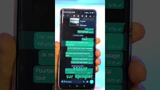 Comment épingler un message sur WhatsApp  astucesmartphone [upl. by Kelbee]