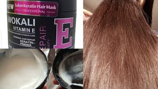 WOKALI vitamin E hair mask review  Keratin Primer  Darazpk [upl. by Diad445]