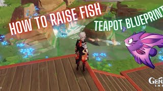 How to raise fish in serenitea pot  serenitea pot genshin impact  Genshin Impact 21 Fishing [upl. by Hendrika]