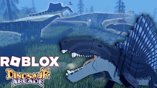 Dimetrodon Documents Big Battle  ROBLOX Dinosaur Arcade [upl. by Jezabel]