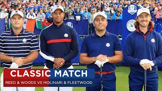 Woods amp Reed vs Molinari amp Fleetwood  Extended Highlights  2018 Ryder Cup [upl. by Nirtak87]