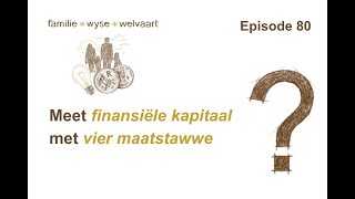 Episode 80  Meet finansiële kapitaal met vier maatstawwe [upl. by Howund968]