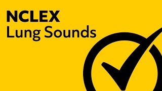 Lung Sounds  NCLEX Review [upl. by Trevethick]