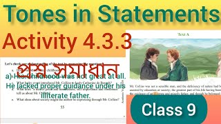 Tones in Statements class 9 activity 433 প্রশ্ন সমাধান chapter 4 englishclass newcurriculum [upl. by Olenta]