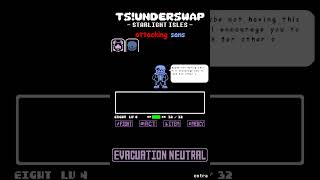 Attacking sans  TSUnderSwap Extras  Evacuation Neutral [upl. by Solorac918]