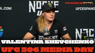 Valentina Shevchenko previews her UFC 306 trilogy fight versus Alex Grasso [upl. by Yregram59]