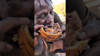 What a delicious Soup 😋🍲 See How hadzabe boy Makes a very delicious food hadzabetribe food [upl. by Narton479]