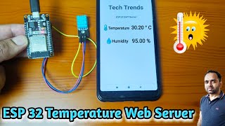 ESP32 Temperature Web Server  DHT 11 Web Server [upl. by Zeb]