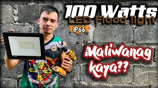 LED flood light 100w  How to INSTALL [upl. by Hilten16]