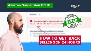 Amazon Seller Account TERMINATED Suspended Here’s How to Get BACK SELLING in 24h [upl. by Raffaj]