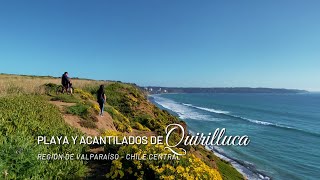 Walking Región de Valparaíso Quirilluca playa y acantilados Chile central [upl. by Fasa]