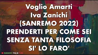 Iva Zanicchi  Voglio amarti  SANREMO 2022 Base Musicale Karaoke Cover [upl. by Radnaxela]