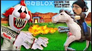 Escaping the Carnival of Terror amp the Wild West in Roblox FGTeeV [upl. by Talbott397]