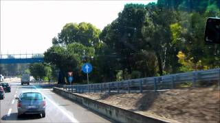 Road from Civitavecchia Port to Rome [upl. by Webb]